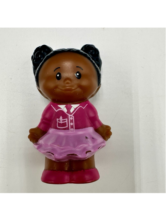Fisher-Price Other - Fisher Price Little People TESSA in PINK DRESS African American School Girl